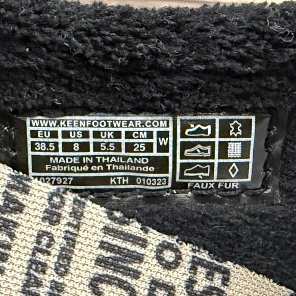 NIB Keen Howser Harvest Leather Slide Slip On Mule Clog Black 8 38.5 - Picture 10 of 11